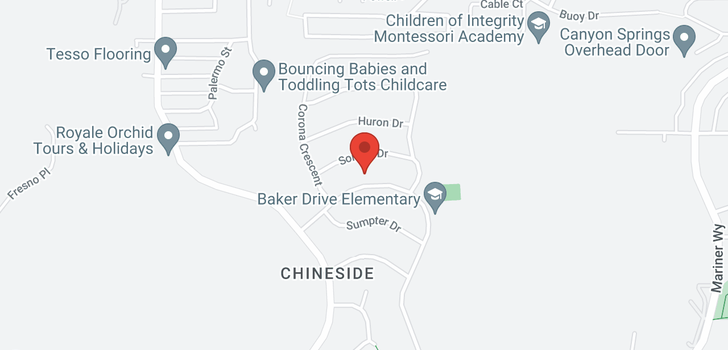 map of 921 BAKER DRIVE